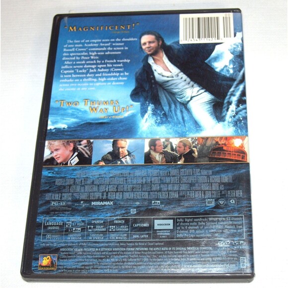 Master and Commander DVD The Far Side of the World Widescreen Russell Crowe - Picture 2 of 3